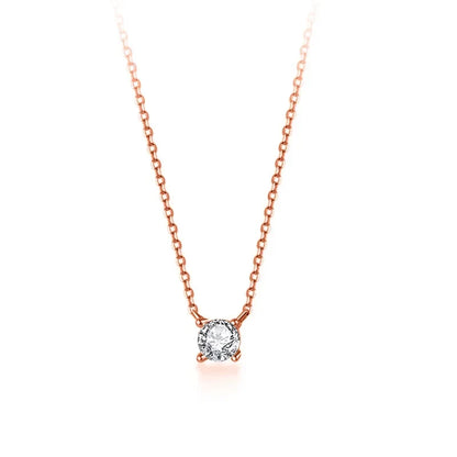 Collar Cuadrado con Zirconia