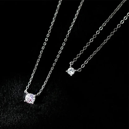 Collar Cuadrado con Zirconia