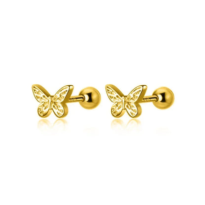 Aretes Mariposa de Rosca