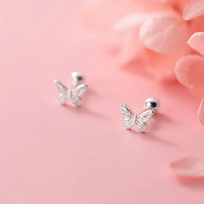 Aretes Mariposa de Rosca