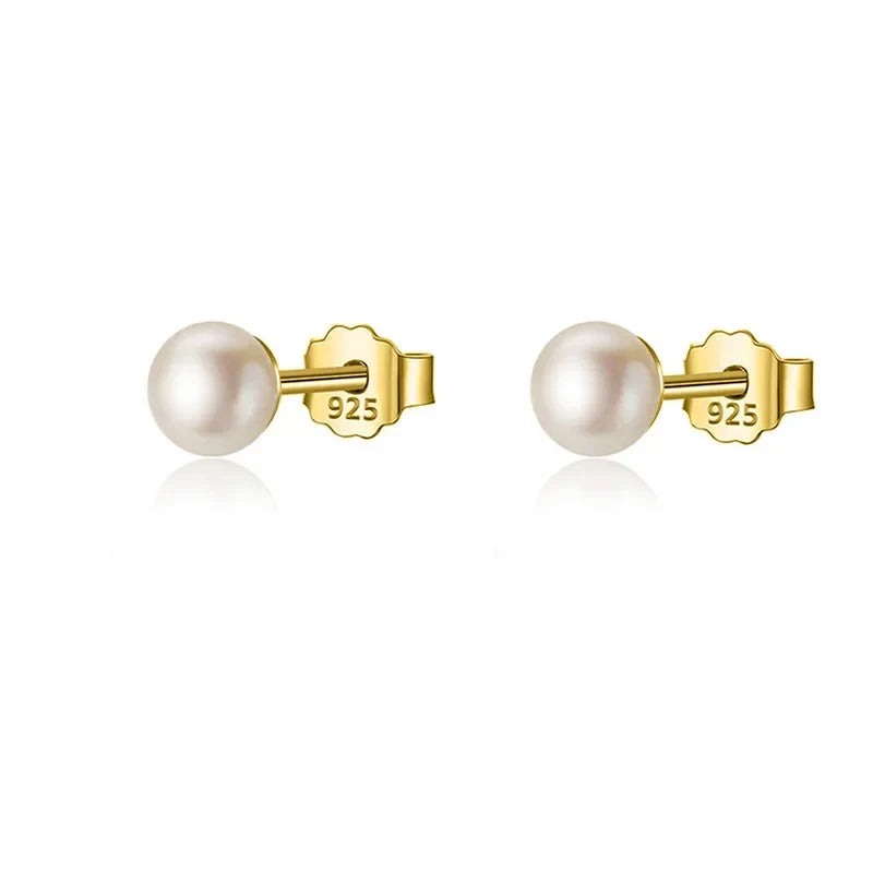 Aretes Perla de Agua Dulce en Tres Colores