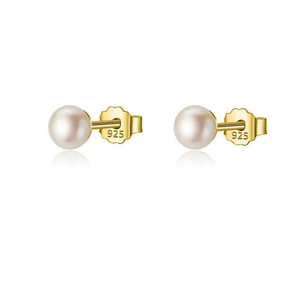 Aretes Perla de Agua Dulce en Tres Colores