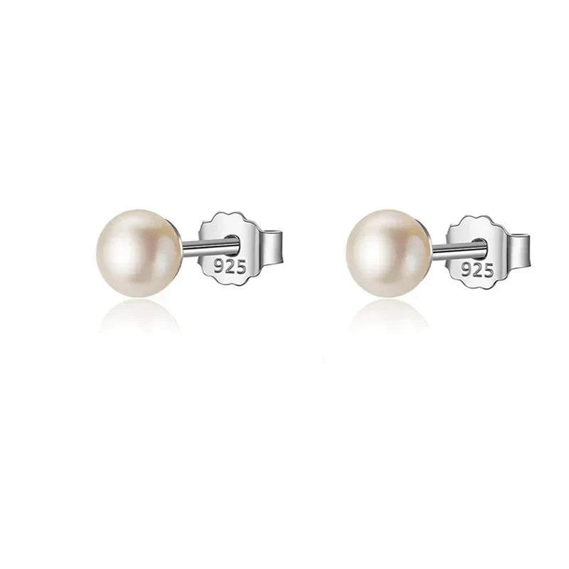 Aretes Perla de Agua Dulce en Tres Colores
