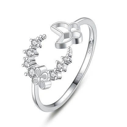 Anillo Luna y Estrella con Zirconias en Varios Diseños
