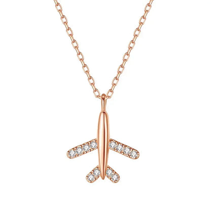 Collar Avión con Zirconia