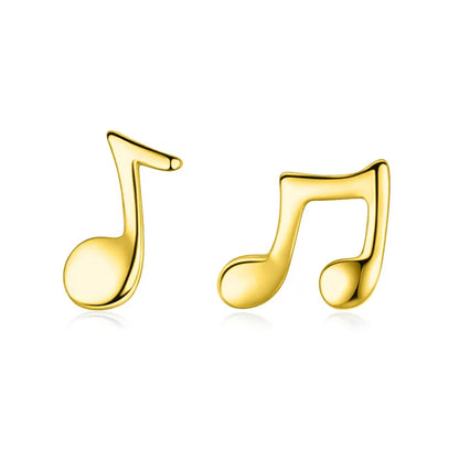 Aretes Nota Musical en Cuatro Estilos