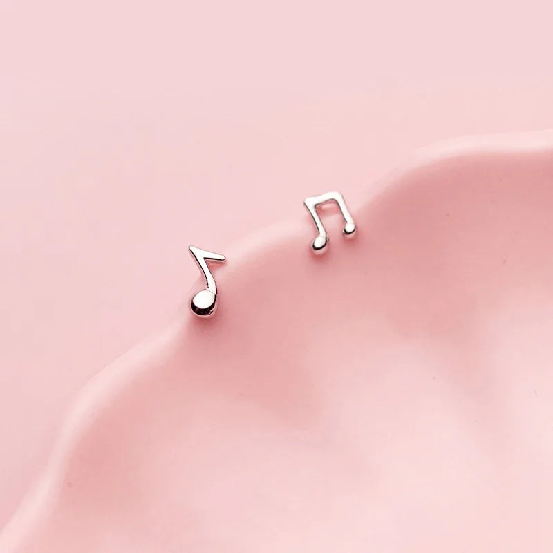 Aretes Nota Musical en Cuatro Estilos