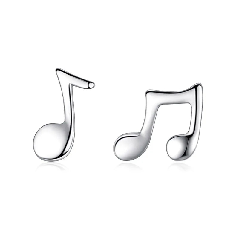 Aretes Nota Musical en Cuatro Estilos