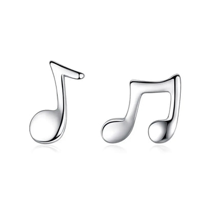 Aretes Nota Musical en Cuatro Estilos