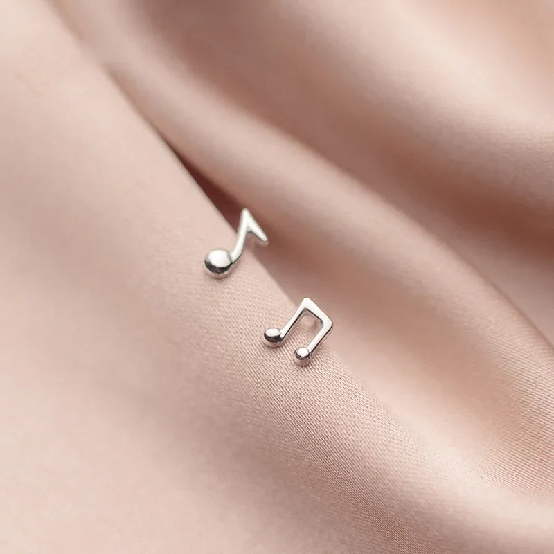Aretes Nota Musical en Cuatro Estilos