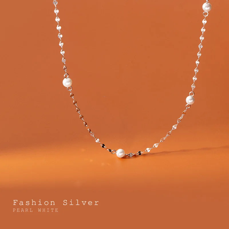 Collar de Clavícula con Perlas