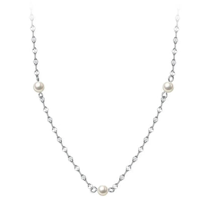 Collar de Clavícula con Perlas