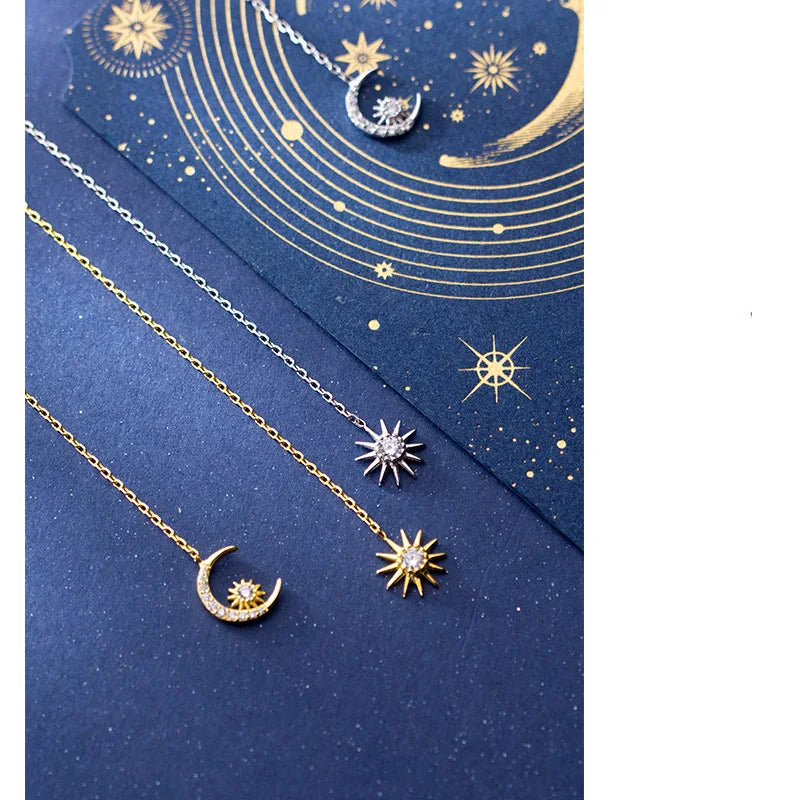 Aretes Largos Asimétricos Sol y Luna