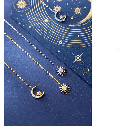 Aretes Largos Asimétricos Sol y Luna