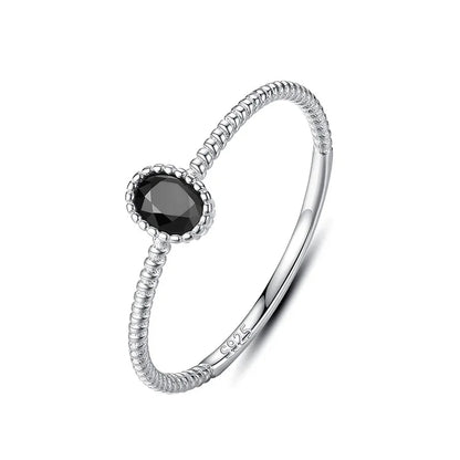 Anillo con Zirconias Negras o Rosas