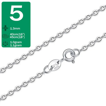 Collar Cadena Fina Ondas o Serpiente