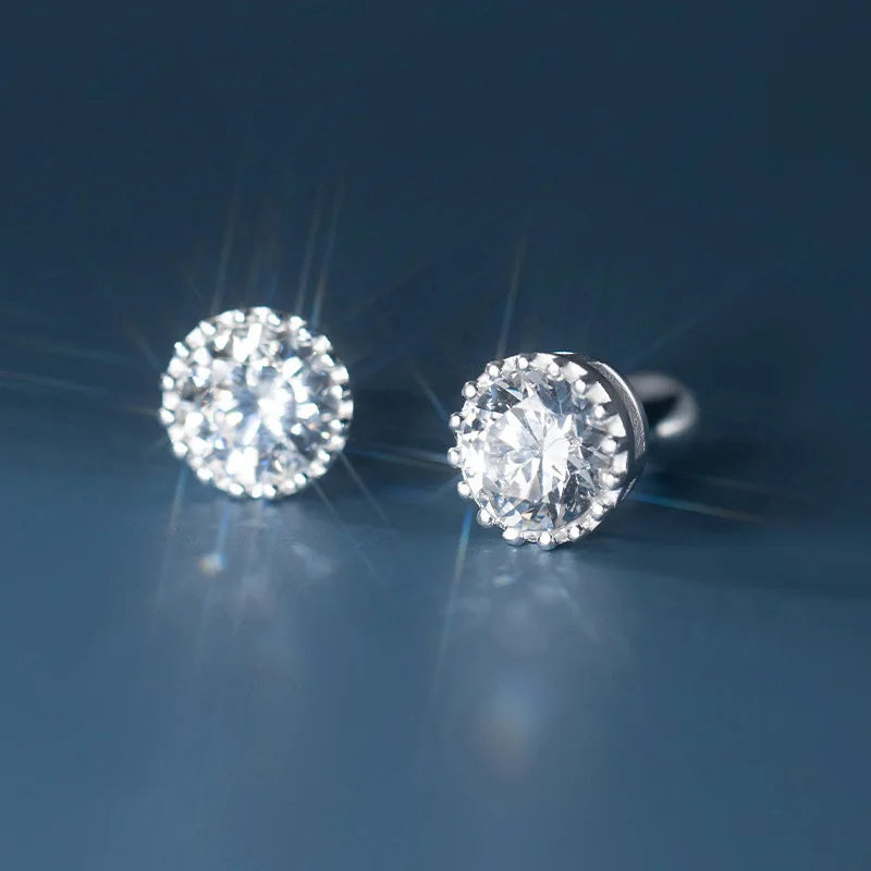 Aretes Minimalistas con Zirconia