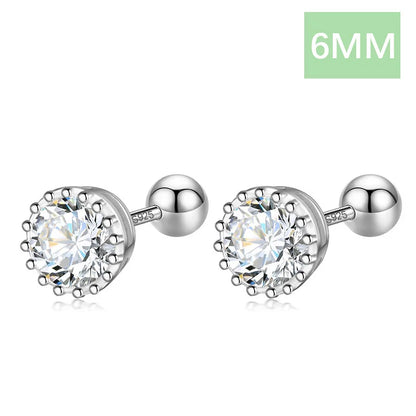 Aretes Minimalistas con Zirconia