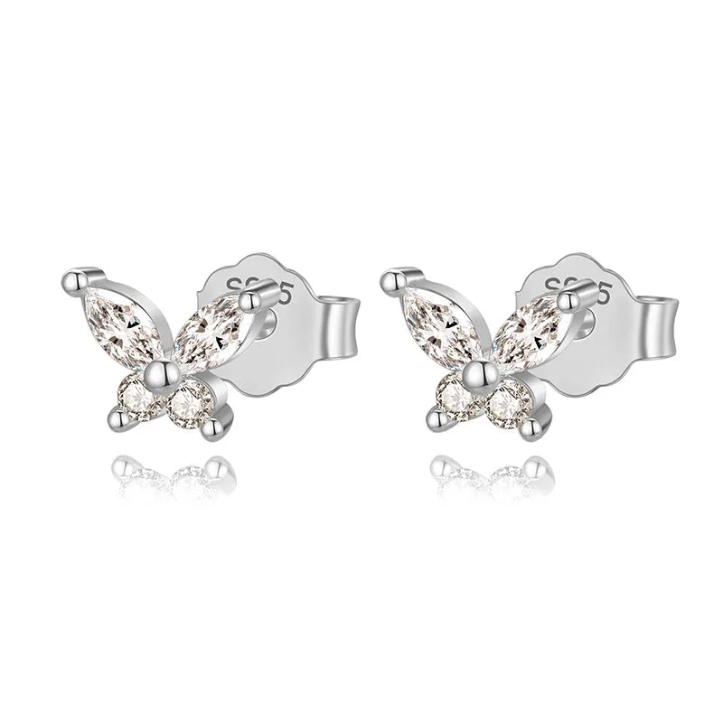 Aretes Mariposa Delicada con Zirconias