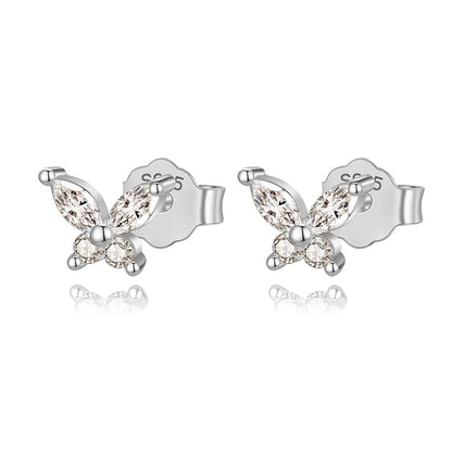 Aretes Mariposa Delicada con Zirconias