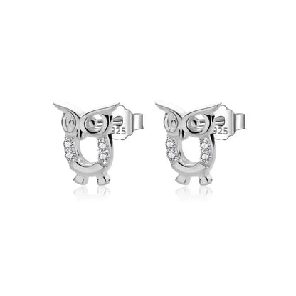 Aretes Búho con Zirconias