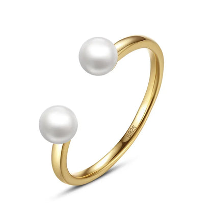 Anillo Perla de Agua Dulce Ajustable