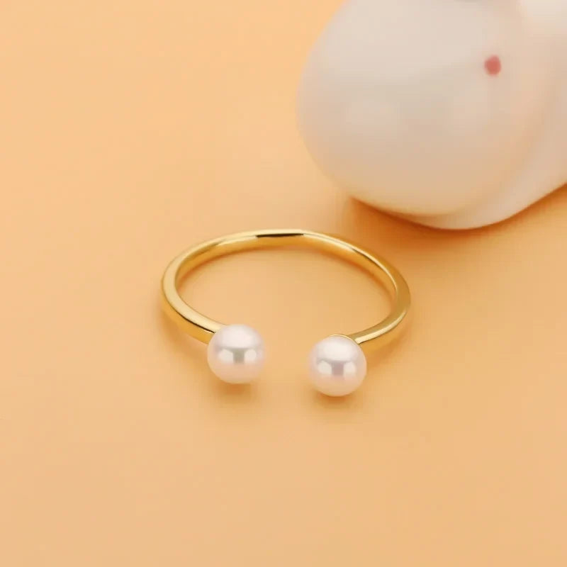 Anillo Perla de Agua Dulce Ajustable