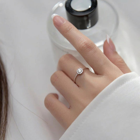 Anillo Abierto Copos de Nieve