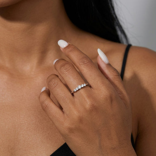 Anillo Abierto Corona con Zirconias