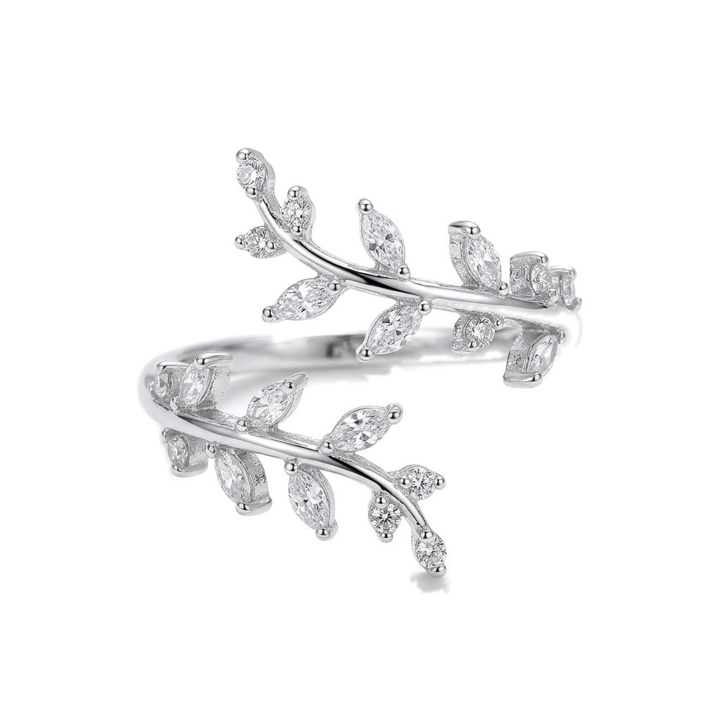 Anillo Abierto de Hoja