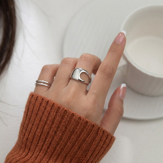 Anillo Abierto Doble Capa