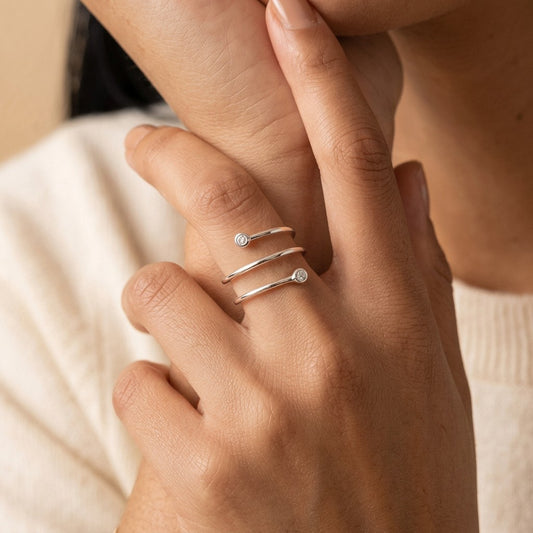 Anillo Abierto Envolvente de Tres Capas