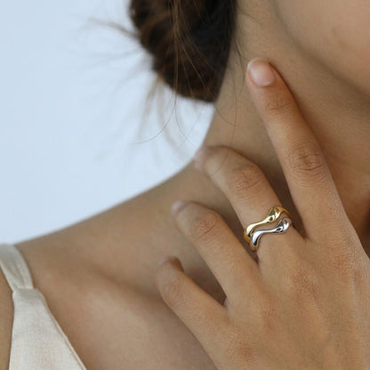 Anillo Abierto Ondas Irregulares