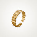 Anillo Acanalado dorado