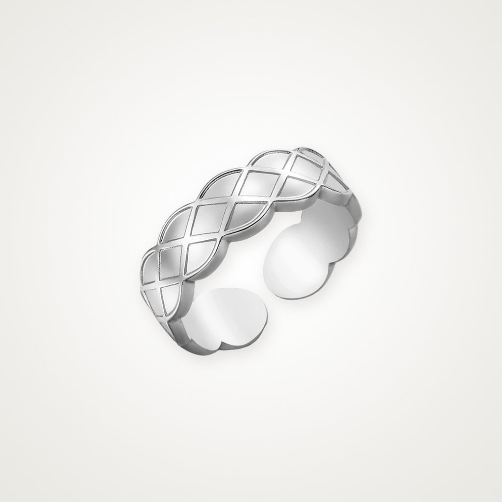 Anillo Acolchado plateado