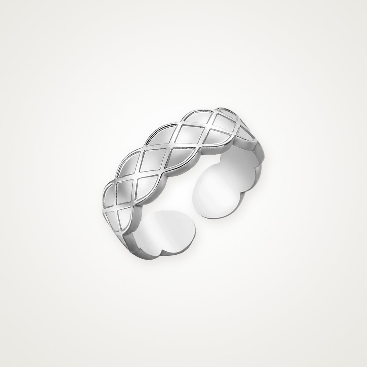 Anillo Acolchado plateado