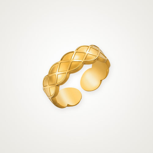Anillo Acolchado dorado