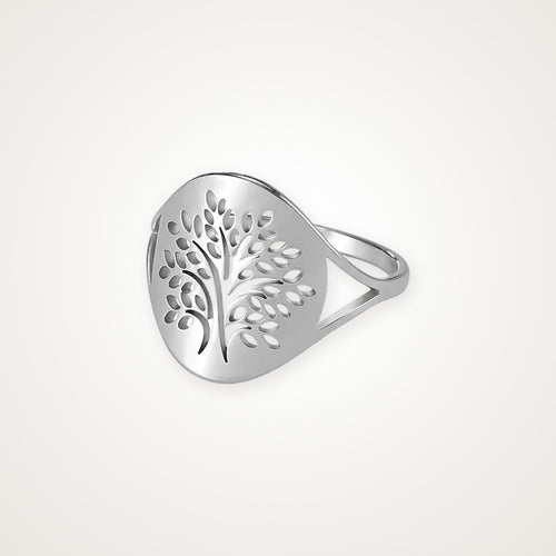 Anillo Arbolito plateado