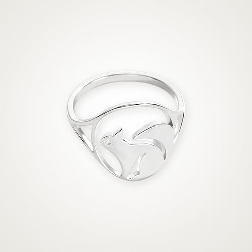 Anillo Ardilla plateado