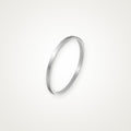 Anillo Argolla fina plateado