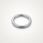 Anillo Argolla gruesa plateado