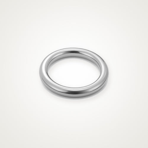 Anillo Argolla gruesa plateado