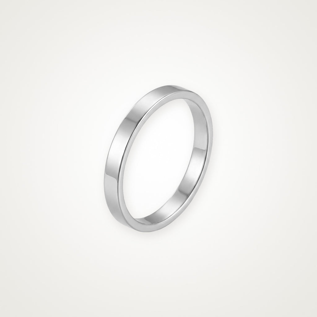 Anillo Argolla lisa plateado