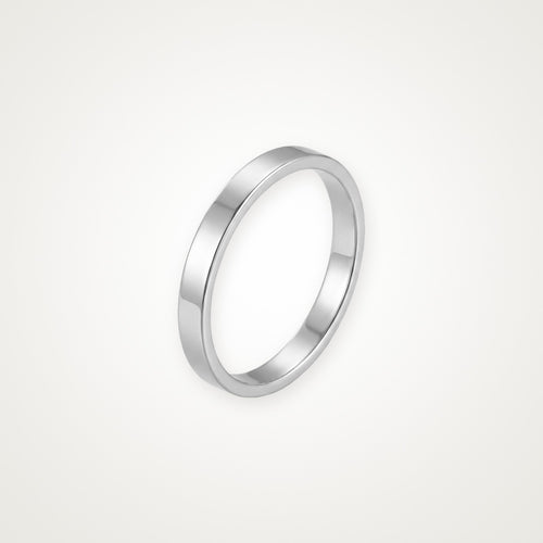 Anillo Argolla lisa plateado