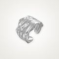 Anillo Arrugado plateado
