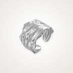 Anillo Arrugado plateado