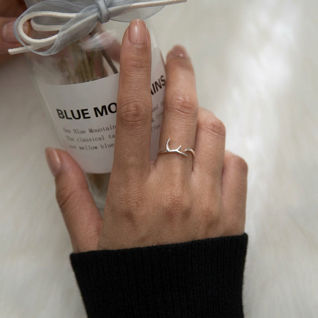 Anillo Astas de Reno Ajustable