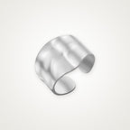Anillo Banda ancha lisa plateado