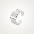 Anillo Banda lisa ancha plateado