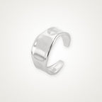Anillo Banda lisa ancha plateado
